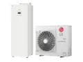 Biała pompa ciepła LG Therma V 7kW składa się z jednostki wewnętrznej i zewnętrznej.