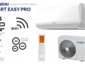 Klimatyzator Hyundai Smart Easy Pro: biała jednostka wewnętrzna i zewnętrzna, pilot, WiFi, jonizacja, klasa A++, Arctic Kit.