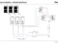 Schemat hydrauliczny podłączenia pompy ciepła Panasonic z jednostkami WH-UX16HE8 i WH-SXC16H9E8, zbiornikami H24 i H10.