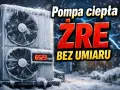 Monoblok 5kW pokryty lodem i śniegiem, z widocznym licznikiem kWh. Pompa ciepła "żre" bez umiaru zimą.