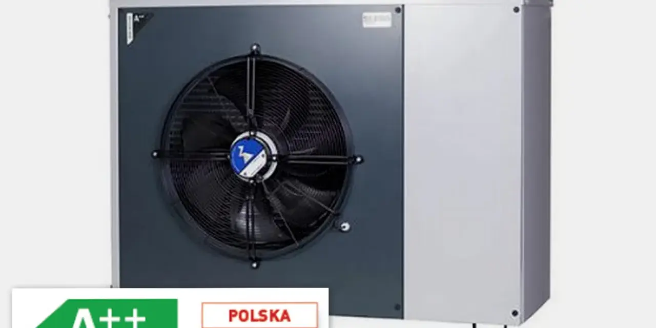 Nowoczesna pompa ciepła 25 kW, polska produkcja, klasa energetyczna A++. Efektywne ogrzewanie domu.