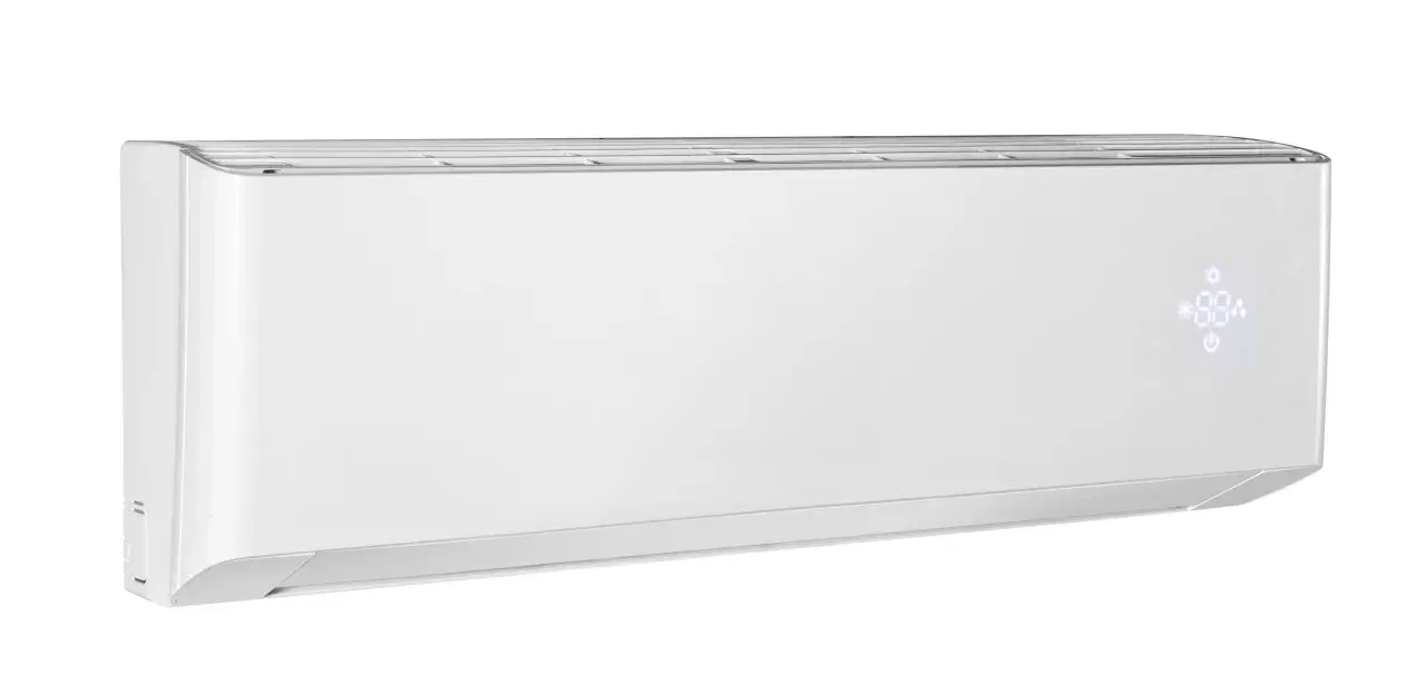 Klimatyzator Gree Amber Prestige 5kW, biały, z dyskretnym wyświetlaczem LED.