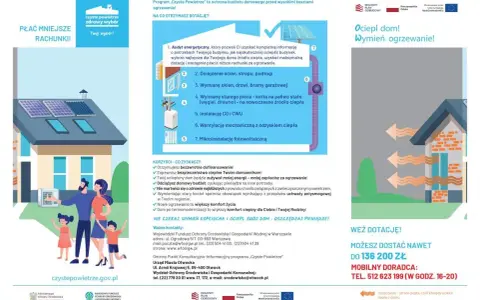Rodzina cieszy się z ocieplonego domu, który kwalifikuje się do dofinansowania w ramach programu "Czyste Powietrze". Zapewnij sobie niższe rachunki i zdrowsze powietrze.