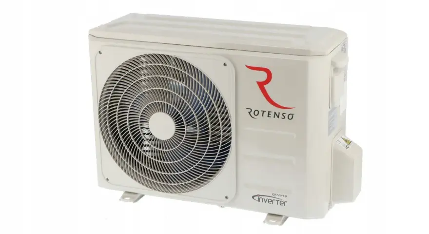 Jednostka zewnętrzna klimatyzatora Rotenso Versu Mirror 3,5 kW z technologią Inverter.